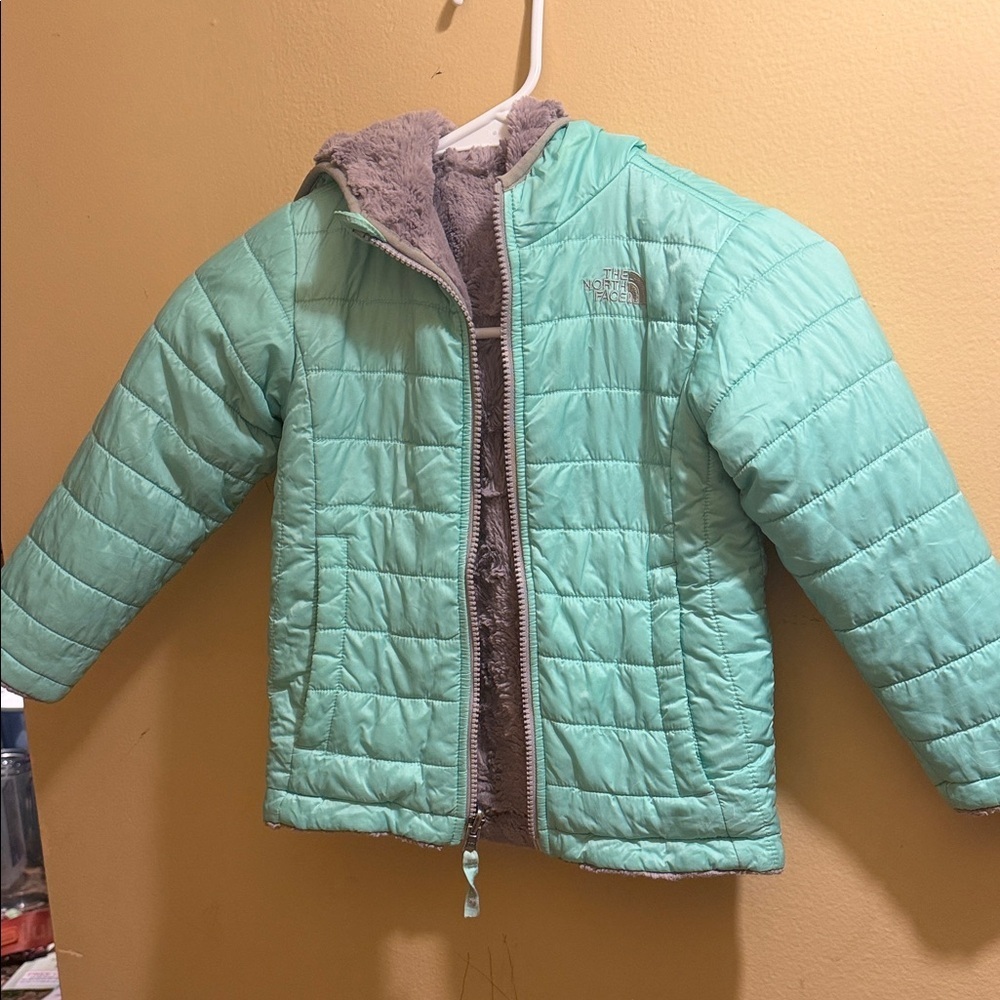 The North Face Kids Light Green Puffer Jacket
